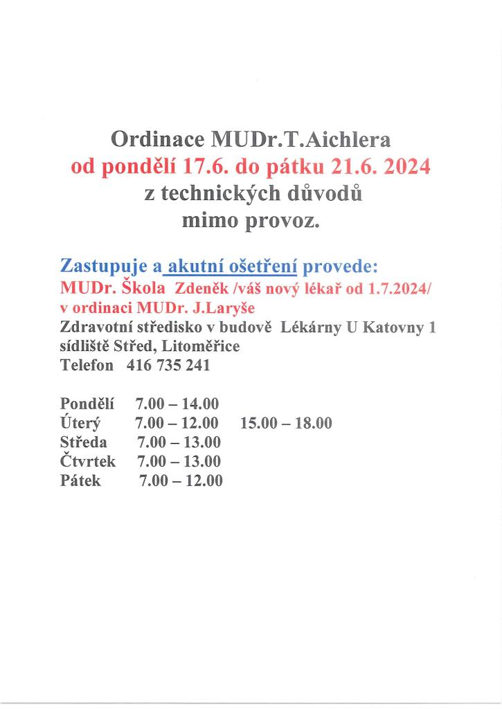 Ordinace MUDr. T. Aichlera  