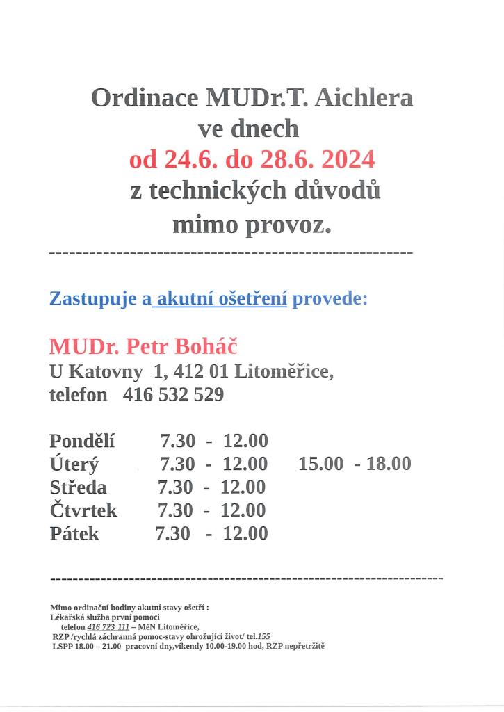 Ordinace MUDr. T. Aichlera  