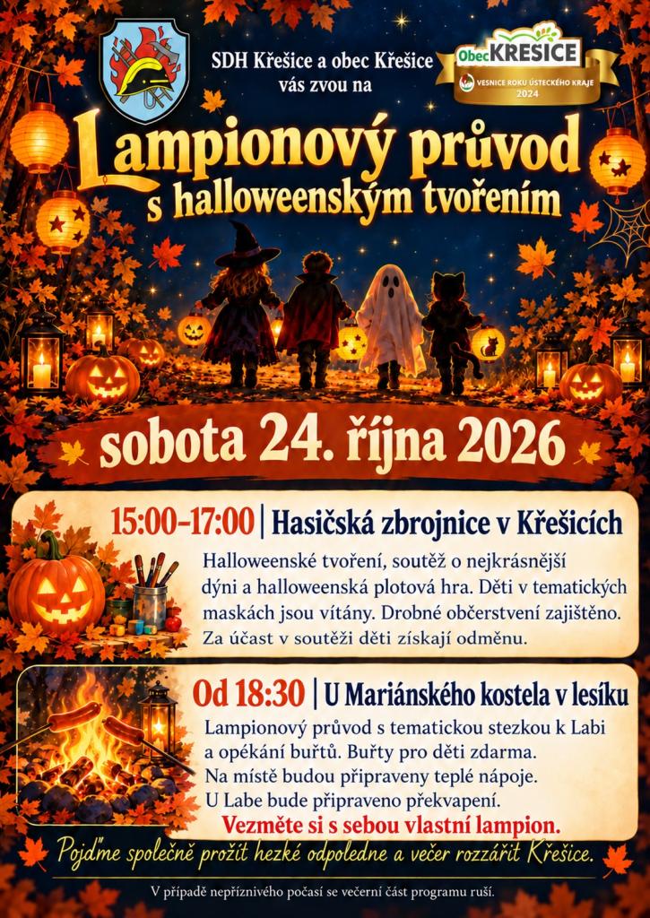 Lampionový průvod s&nbsp;haloweenským tvořením