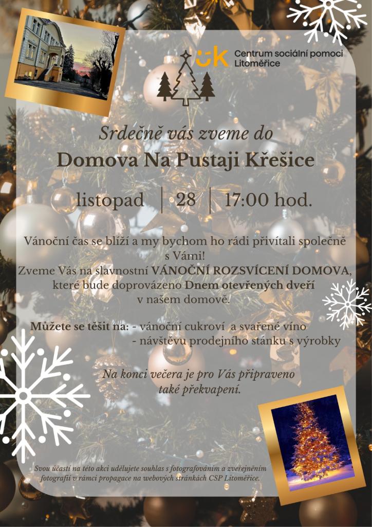 Pozvánka na&nbsp;rozsvícení Domova na&nbsp;Pustaji 