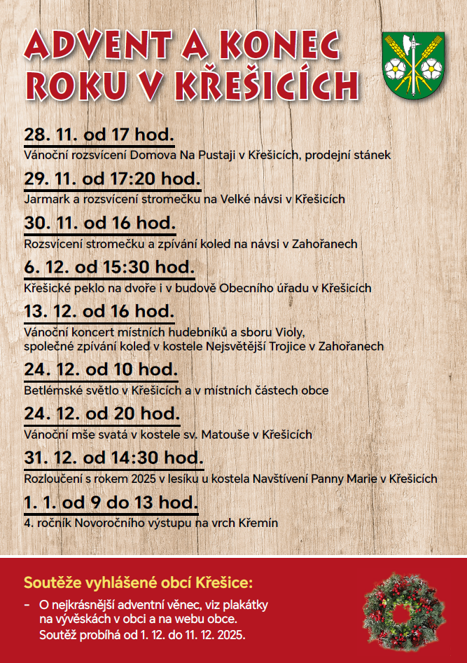Advent a&nbsp;konec roku v&nbsp;Křešicích
